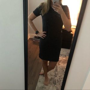 H&M Black Striped T-Shirt Dress